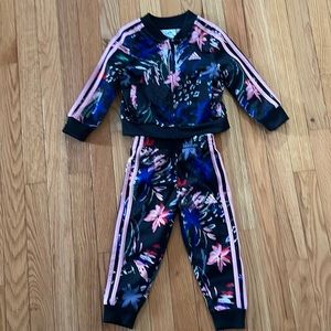 Adidas 2T floral tracksuit